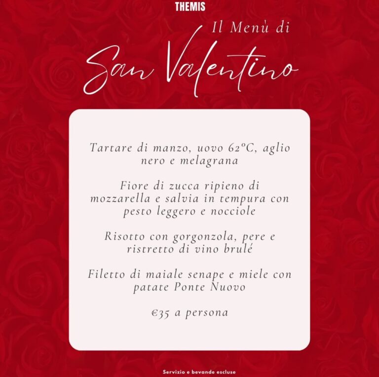 themis menu san valentino